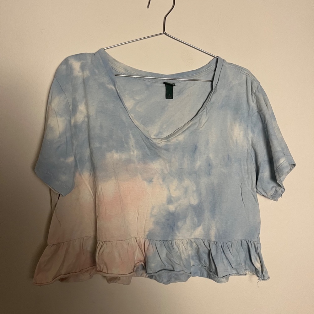 tie die crop top